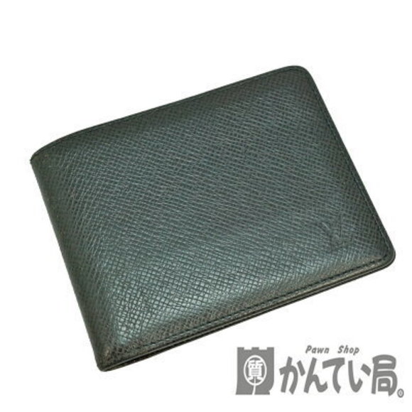 Louis Vuitton Porte Biere Vole Bifold Wallet Taiga Ardoise Black Charcoal - Picture 1 of 12
